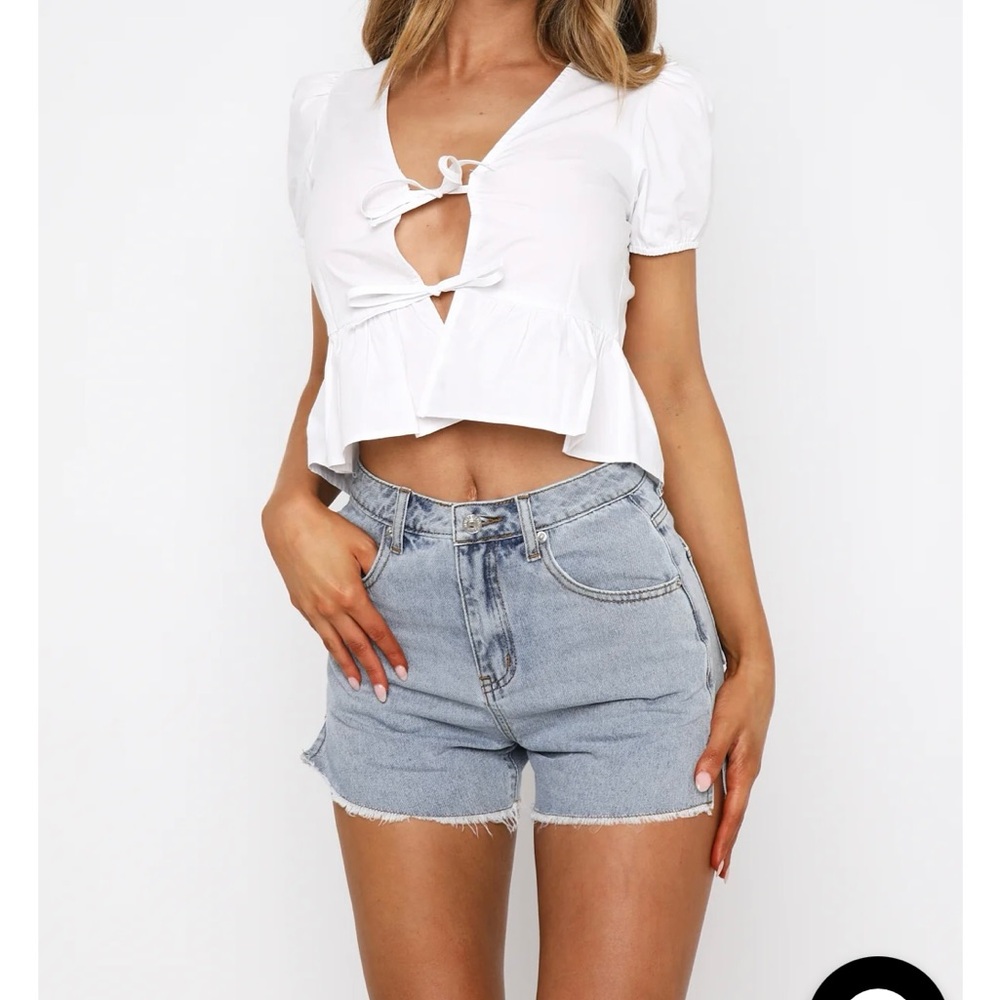 NWT White Fox Denim Shorts - Light Blue